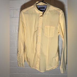 Banana republic button up size small light yellow